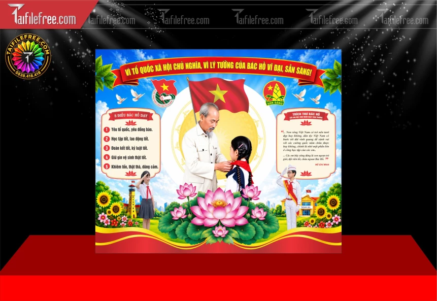 Mẫu Bảng Tuyên Truyền Mầm Non_BH1683