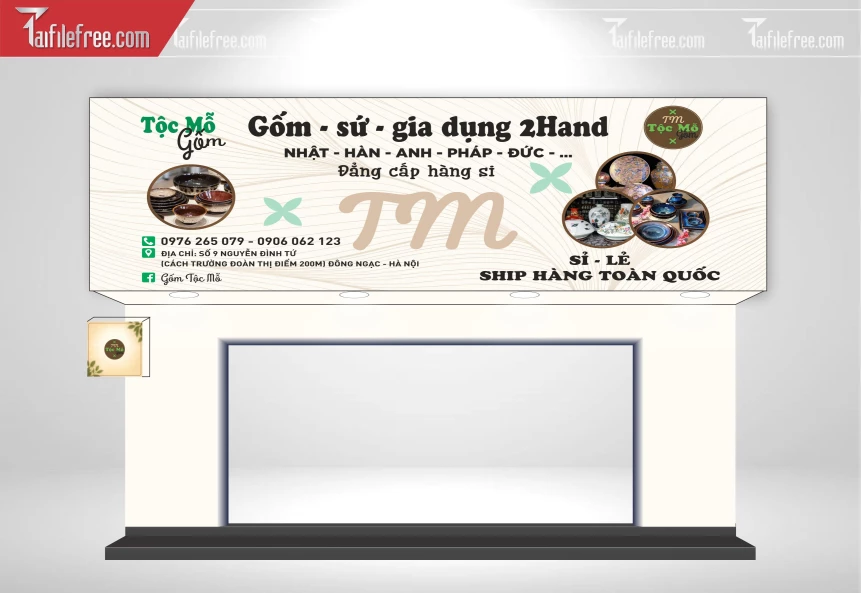 Biển Quảng Cáo, Bảng Hiệu Tiệm Gốm_BH1687