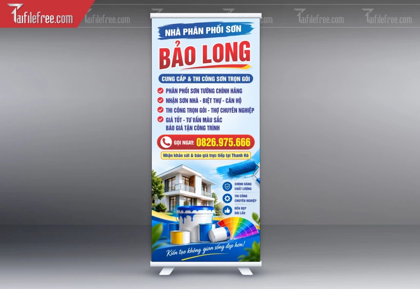 Mẫu Standee Sơn Bảo Long_BH1693