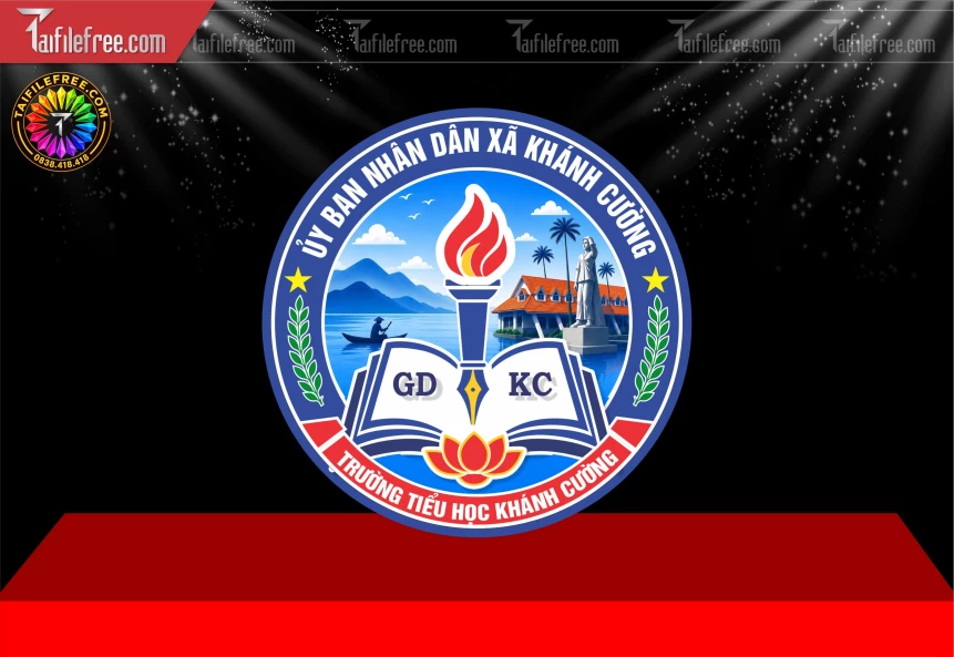 Mẫu Logo Trang Trí Tường Học_BH1699