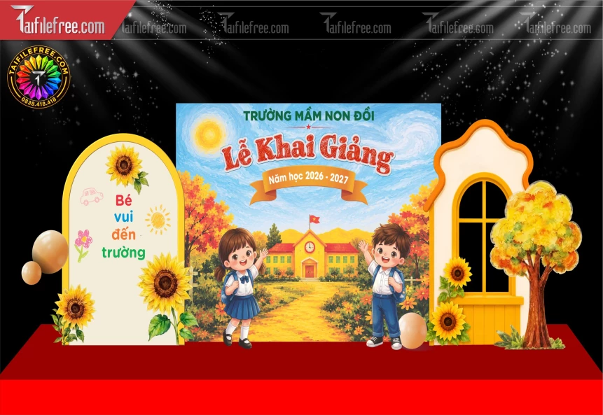 Mẫu Background Lễ Khai Giảng_BH1700