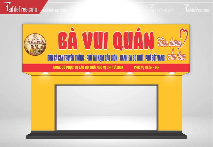 Biển Quảng Cáo, Bảng Hiệu Tiệm Bún_BH1703