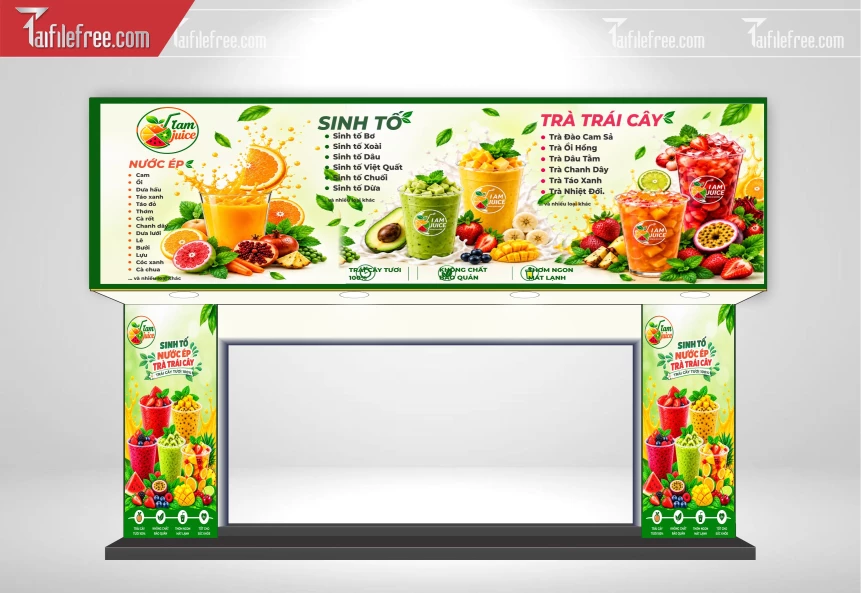 Biển Quảng Cáo, Bảng Hiệu Tiệm Trà Sữa_BH1705