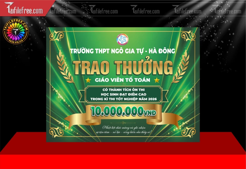 Mẫu Phông Nền Trao Thưởng_BH1710