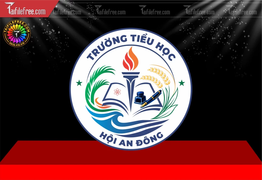 Mẫu Logo Trang Trí Tường Học_BH1711