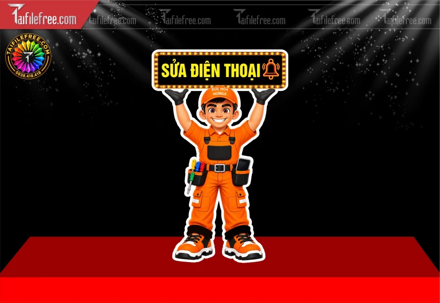 Mẫu Mô Hình Trang Trí Tiệm Điện Thoại_BH1757