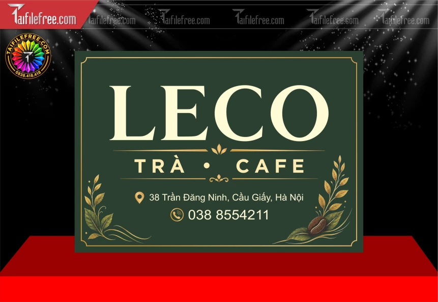 Mẫu Banner Trang Trí Tiệm Trà_BH1760