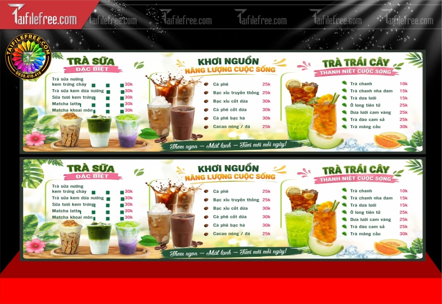 Menu Tiệm Trà Sữa_BH1761