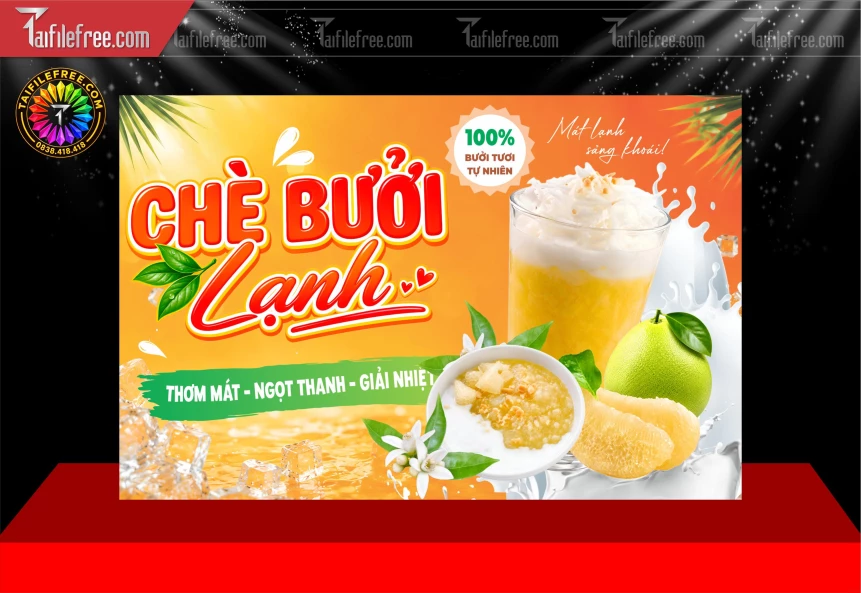 Mẫu Banner Trang Trí Tiệm Chè Đẹp_BH1781