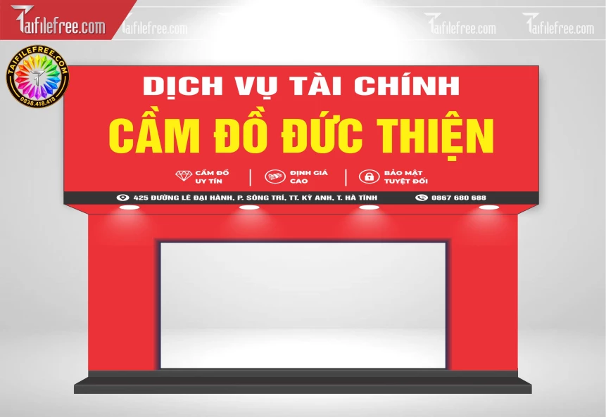 Biển Quảng Cáo, Bảng Hiệu Tiệm Cầm Đồ_BH1786