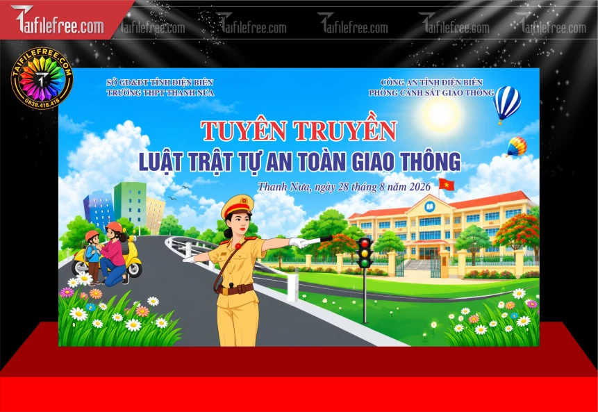 Mẫu Banner Tuyên Truyền An Toàn Giao Thông_BH1798