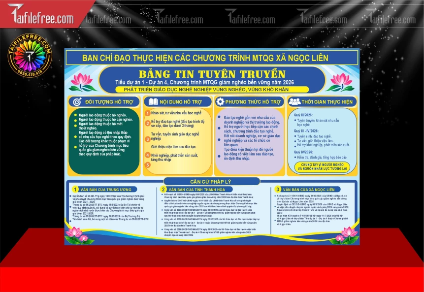 Mẫu Bảng Tin Tuyên Truyền Điện Tử_BH1799
