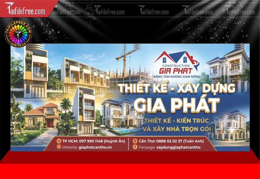 Mẫu Banner Thiết Kế Kiến Trúc Và Xây Nhà Trọn Gói_BH1809