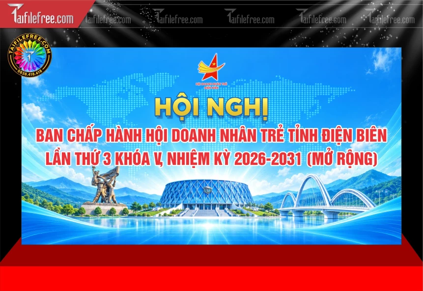 Mẫu Phông Nền Hội Nghị_BH1811