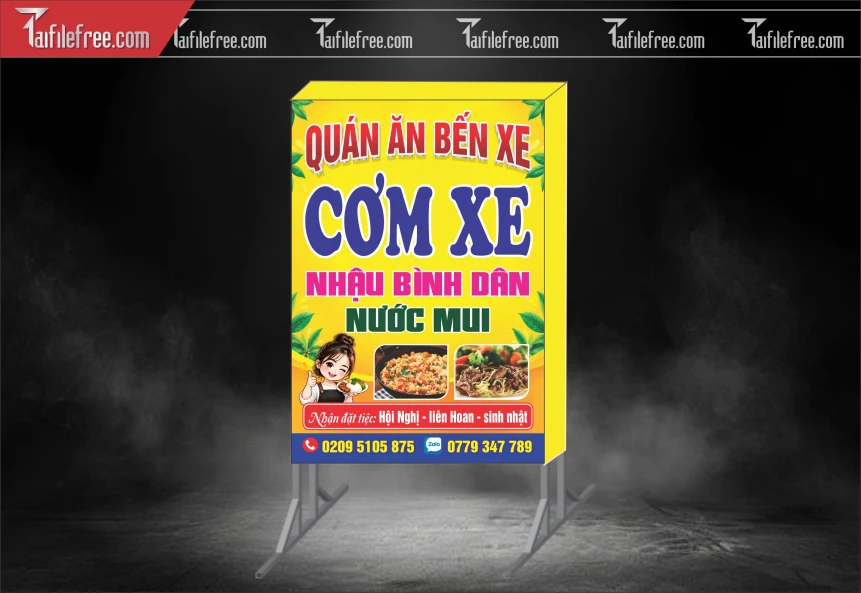 Biển Hiệu, Bảng Hộp Đèn Tiệm Cơm_BH1839