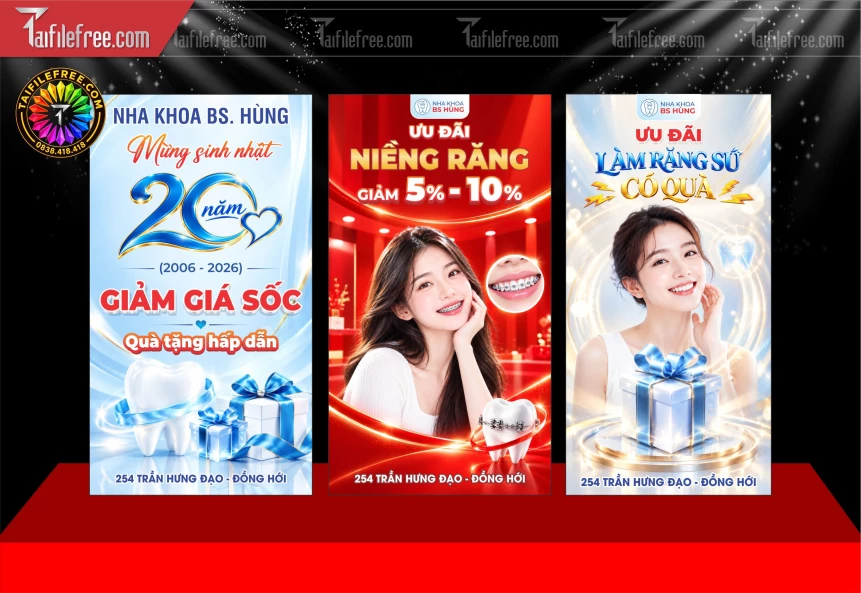 Mẫu Banner Trang Trí Phòng Nha Khoa_BH1845