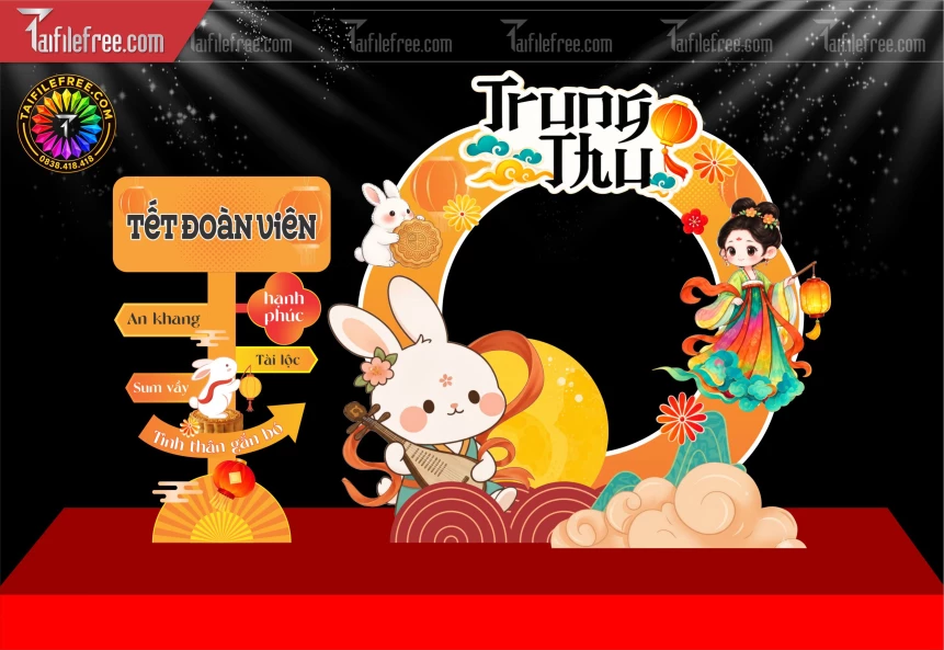 Mẫu Background Trung Thu Đẹp Mắt Sáng Tạo._BH1846
