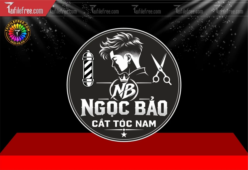 Mẫu Logo Tiệm Cắt Tóc_BH1852