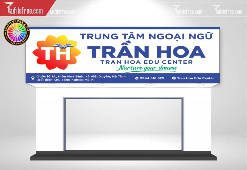 Biển Quảng Cáo, Bảng Hiệu Trung Tâm Ngoại Ngữ_BH1858