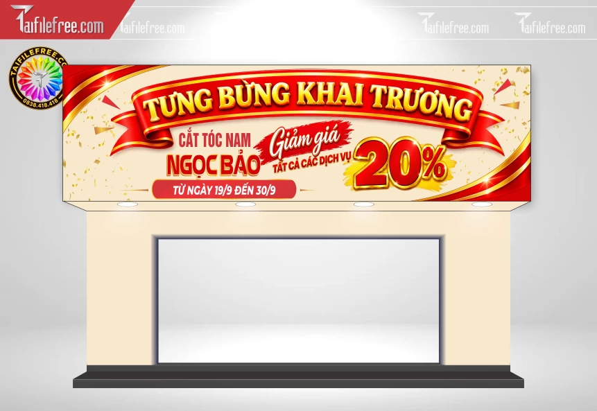 Biển Quảng Cáo, Bảng Hiệu Tiệm Tóc_BH1863
