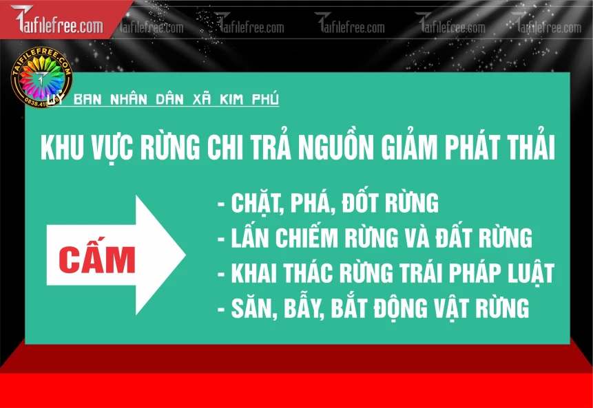 Mẫu Biển Báo Cấm Bảo Vệ Rừng_BH1874