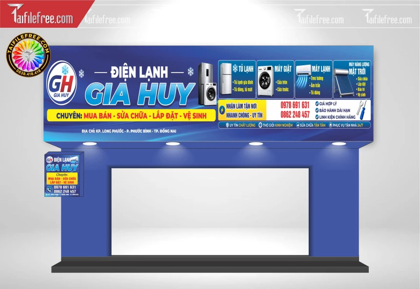 Biển Quảng Cáo, Bảng Hiệu Tiệm Điện Lạnh_BH1880