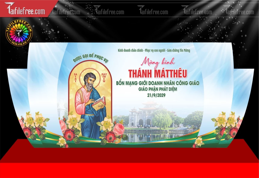 Mẫu Background Lễ Mừng Kính Thánh Mátthêu_BH1887