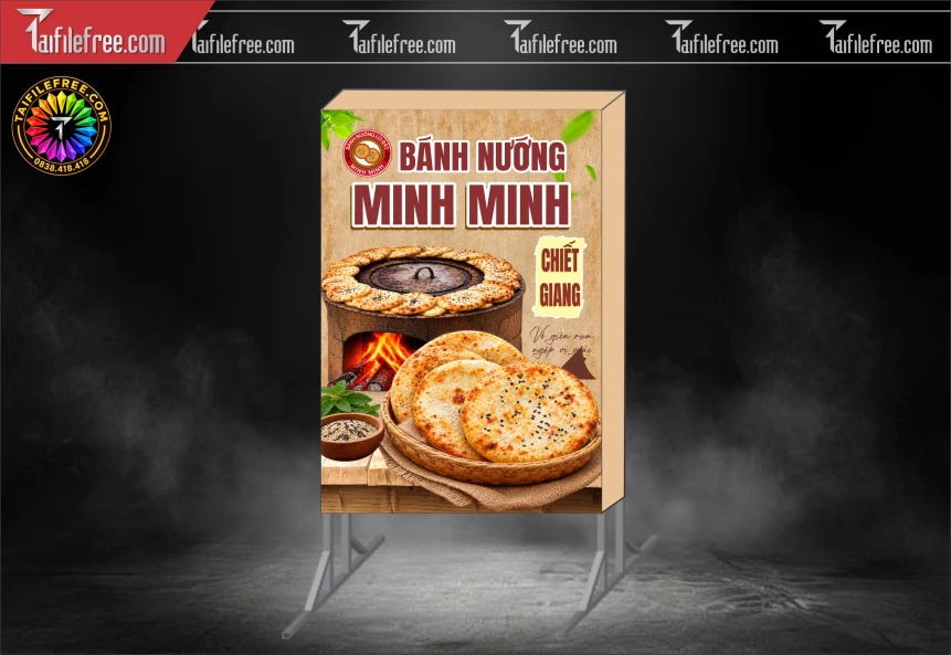 Biển Hiệu, Bảng Hộp Đèn Tiệm Bánh Nướng_BH1889
