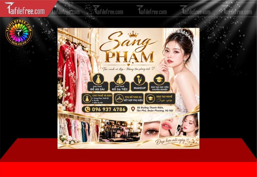Mẫu Banner Trang Trí Tiệm Áo Quần_BH1891