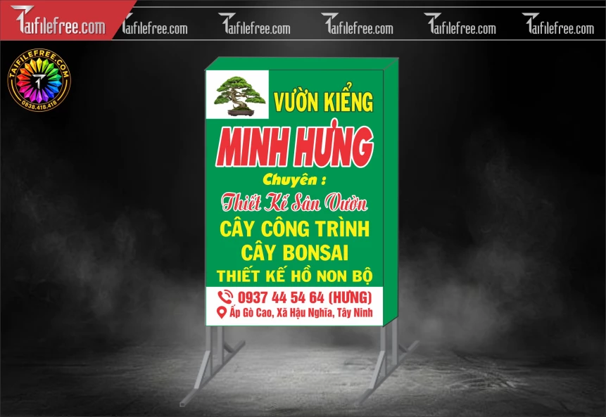 Biển Hiệu, Bảng Hộp Đèn Vườn_BH1894