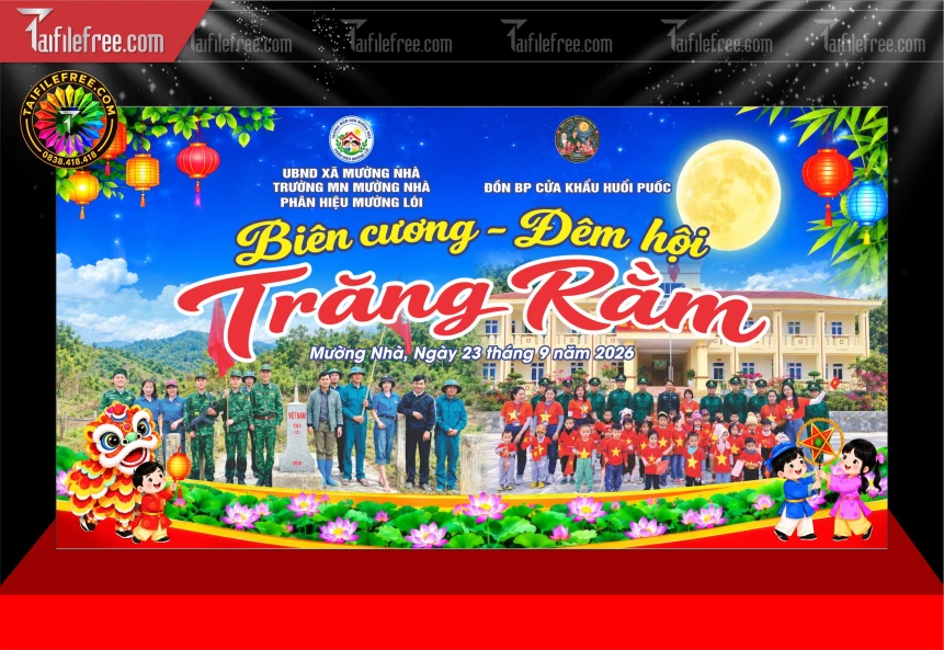 Mẫu Phông Nền Trung Thu Đẹp Mắt Sáng Tạo._BH1895
