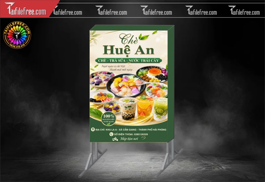 Biển Hiệu, Bảng Hộp Đèn Tiệm Chè_BH1900