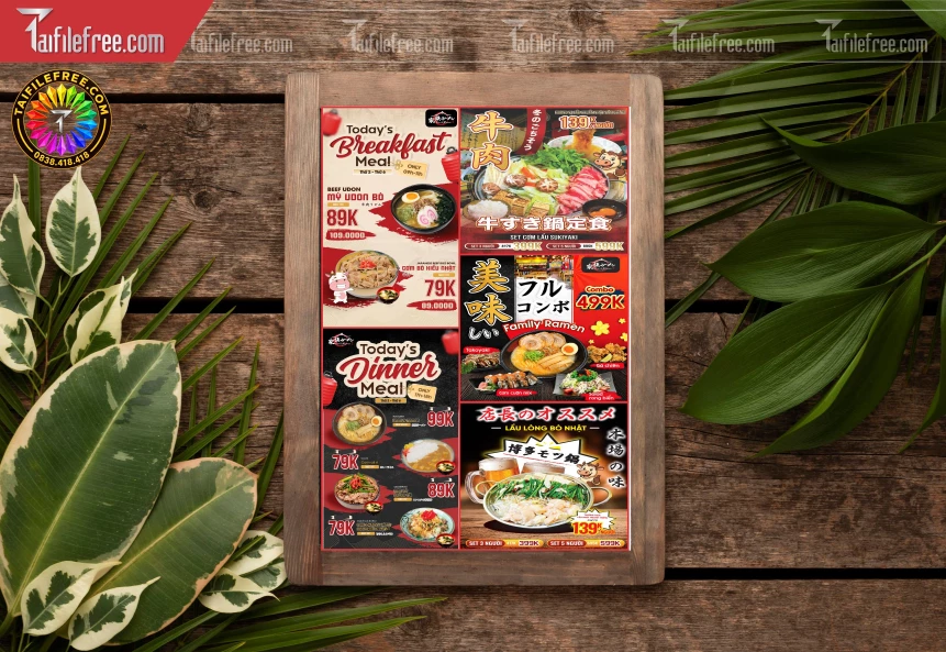 Menu Tiệm Ramen_BH1957