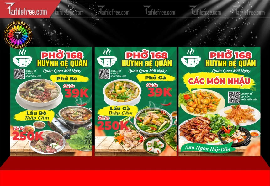 Biển Hiệu, Bảng Hộp Đèn Tiệm Phở_BH1962