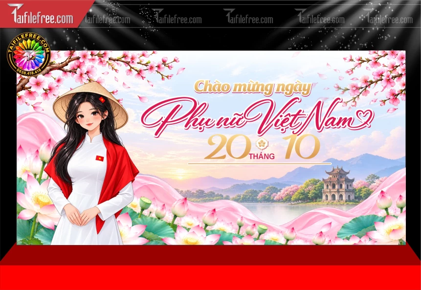 Mẫu Phông Nền Ngày Phụ Nữ Việt Nam 8/3._BH1971