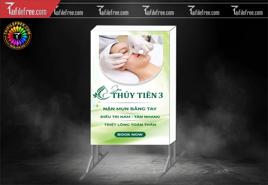 Biển Hiệu, Bảng Hộp Đèn Tiệm Spa_BH2003