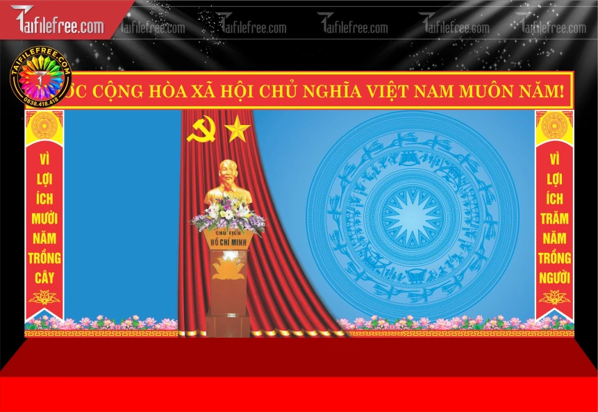Mẫu Phông Nền Trang Trí Sân Khấu Đẹp_BH2020