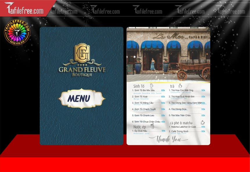 Mẫu Menu Khách Sạn_BH2030