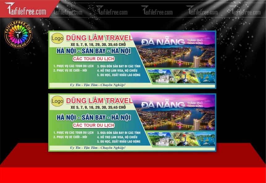 Mẫu Card Visit Xe Dịch Vụ_BH2040