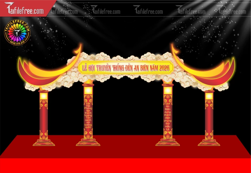 Mẫu Cổng Chào Lễ Hội Truyền Thống Điền An Biên_BH2045