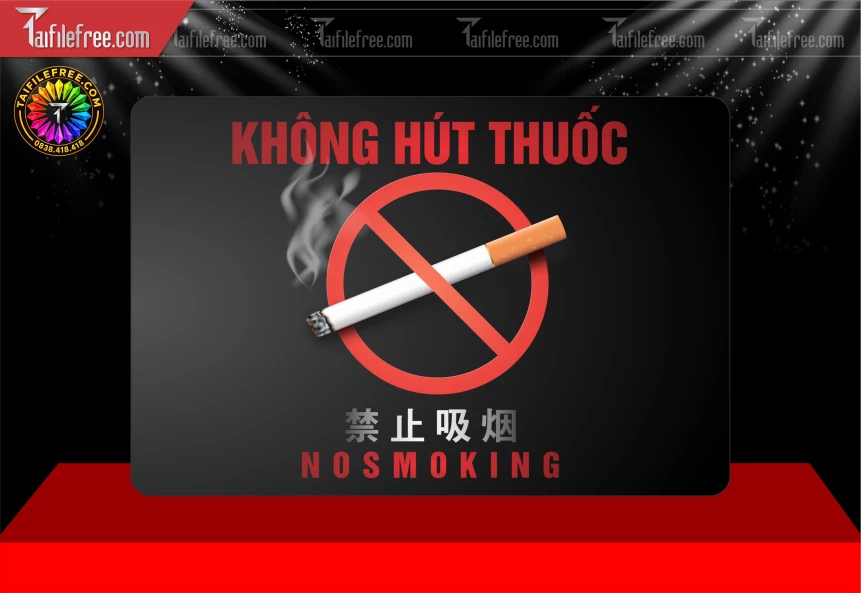 Mẫu Bảng Không Hút Thuốc_BH2049