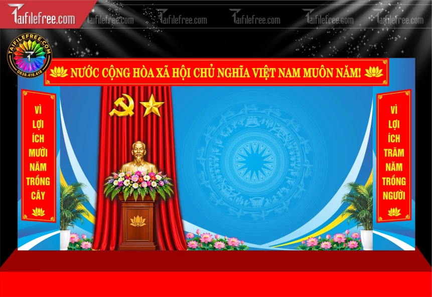 Mẫu Phông Nền Trang Trí Sân Khấu Đẹp_BH2051