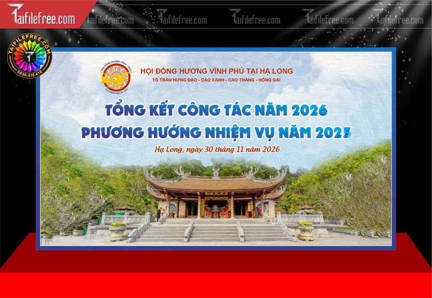 Mẫu Phông Nền Đền thờ Tổ Mẫu Âu Cơ_BH2053