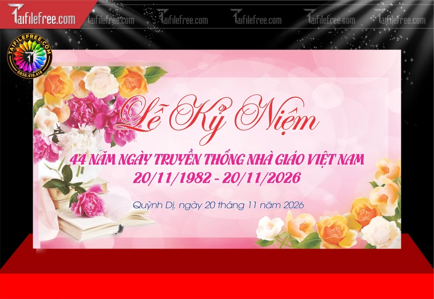 Mẫu Phông Nền Chào Mừng Ngày Nhà Giáo Việt Nam 20-11_BH2056