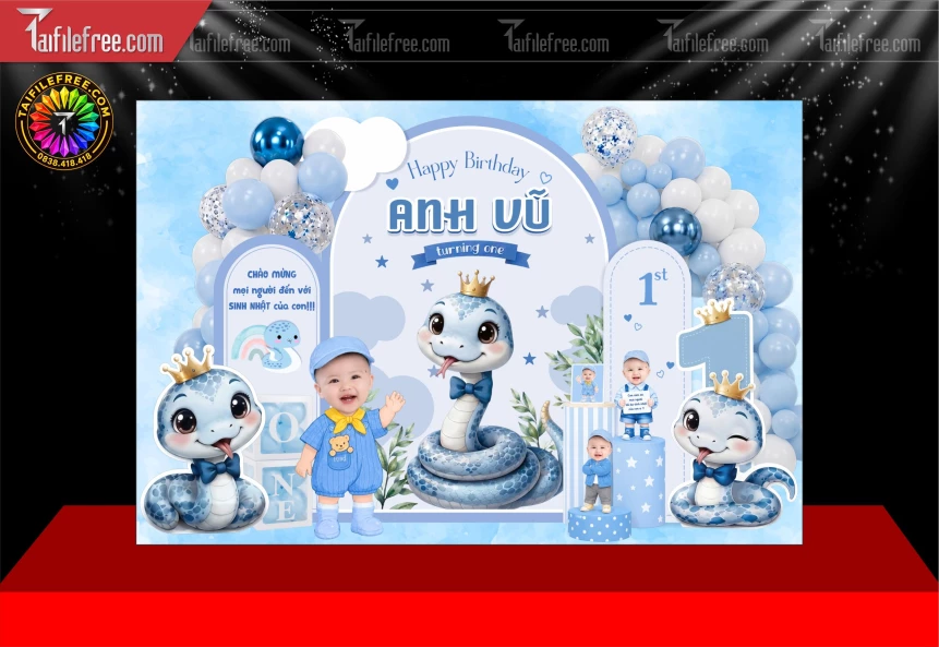 Mẫu Background Nền Sân Khấu Sinh Nhật Đẹp_BH2077