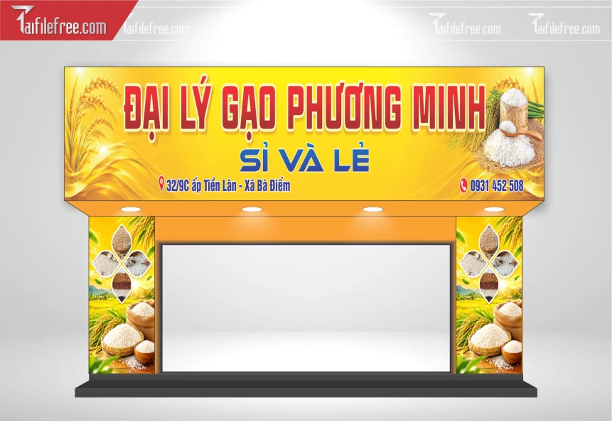 Biển Quảng Cáo, Bảng Hiệu Tiệm Gạo_BH2100