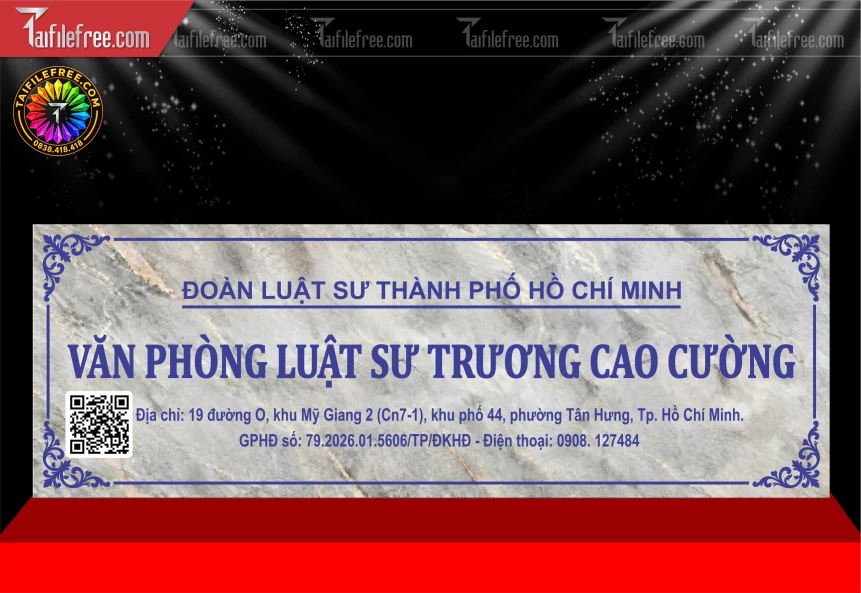 Mẫu Biển Hiệu Văn Phòng Luật Sư_BH2118