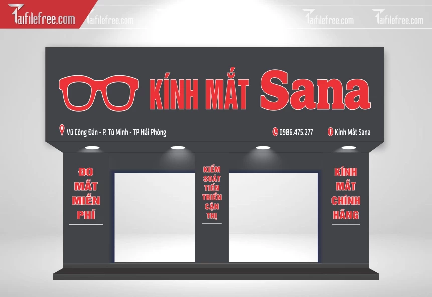 Biển Quảng Cáo, Bảng Hiệu Tiệm Kính_BH2132