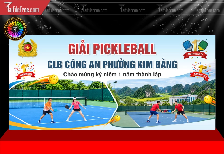 Mẫu Phông Nền Thể Thao Pickleball_BH2135