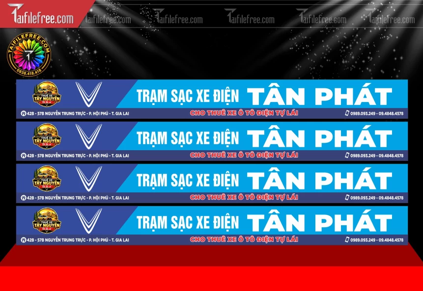 Mẫu Băng Rôn Trạm Sạc Xe _BH2138